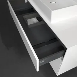 Villeroy & Boch Collaro Тумба под раковину, с подсветкой, 2 выдвижных ящика, 1000 x 548 x 500 mm, Glossy White / Glossy White C126B0DH