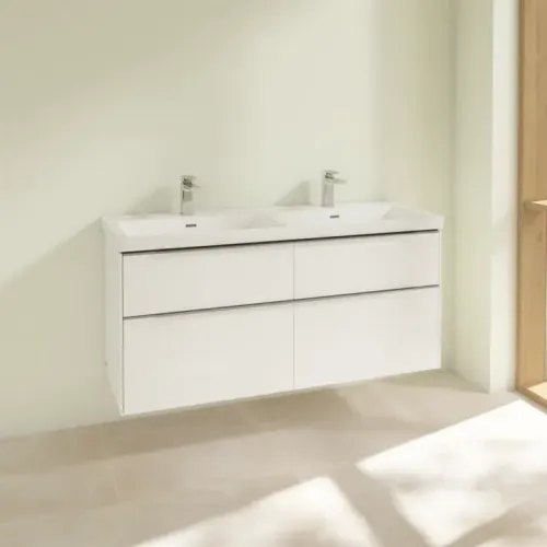 Villeroy & Boch Subway 3.0 Тумба под раковину, 4 выдвижных ящика, 1272 x 576 x 478 mm, Brilliant White C56800VE