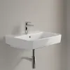 Villeroy & Boch O.novo Pаковина, 600 x 460 x 175 mm, Альпийский белый CeramicPlus, с переливом, задняя сторона и нижняя сторона шлифованные 4A416GR1