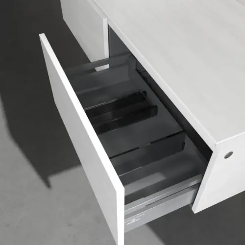 Villeroy & Boch Legato Тумба под раковину, 2 выдвижных ящика, 1400 x 380 x 500 mm, White Wood / White Wood B61300E8