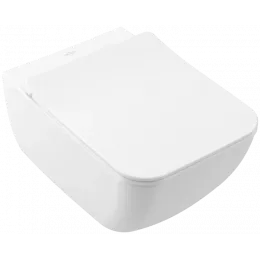 Villeroy & Boch Venticello Унитаз с открытым смывным краем, настенный, Stone White CeramicPlus 4611R0RW