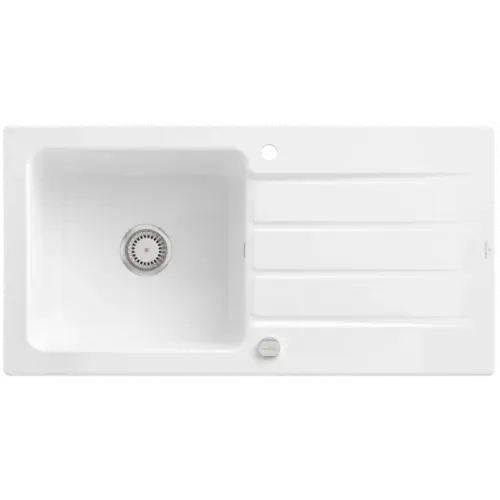 Villeroy & Boch Architectura 60 Мойка, включая Комплект слива с эксцентриком, выкл Керамика, 1000 x 510 mm, Альпийский белый CeramicPlus 336002R1