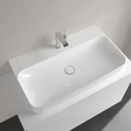 Villeroy & Boch Finion Pаковина, 800 x 470 x 165 mm, Альпийский белый CeramicPlus, со скрытым переливом, шлифованный 41688CR1