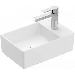 Villeroy & Boch Memento 2.0 Раковина компактная, 400 x 260 x 111 mm, Stone White CeramicPlus, без перелива 432340RW