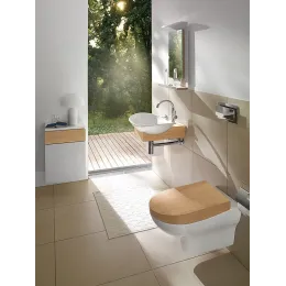 Чаша для унитаза подвесного Villeroy & Boch My Nature 561010R1 белый альпин CeramicPlus 561010R1
