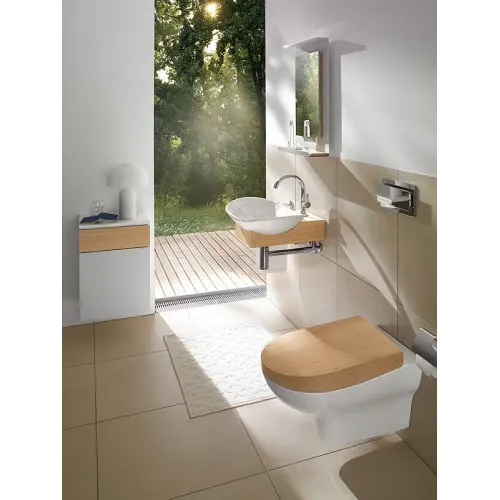 Чаша для унитаза подвесного Villeroy & Boch My Nature 561010R1 белый альпин CeramicPlus 561010R1