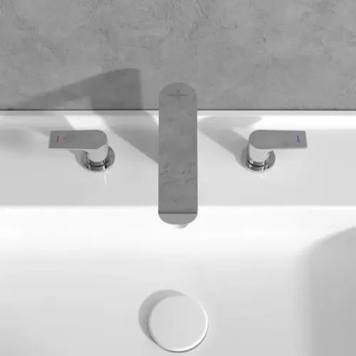 Villeroy & Boch Liberty Смеситель для ванны двухвентильный без Выдвижной механизм слива, Хром TVW10700700061