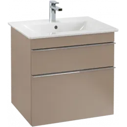 Villeroy & Boch Venticello Тумба под раковину, 2 выдвижных ящика, 603 x 590 x 502 mm, Glossy Grey / Glossy Grey A92401FP