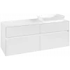 Villeroy & Boch Collaro Тумба под раковину, с подсветкой, 4 выдвижных ящика, 1400 x 548 x 500 mm, Glossy White / Glossy White C118B0DH