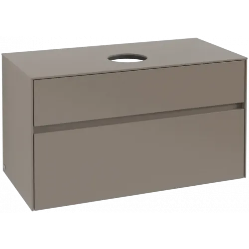 Villeroy & Boch Collaro Тумба под раковину, 2 выдвижных ящика, 1000 x 548 x 500 mm, Truffle Grey / Truffle Grey C03800VG