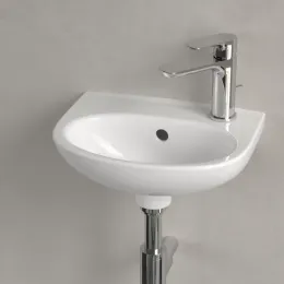 Villeroy & Boch O.novo Раковина компактная, 360 x 275 x 145 mm, Альпийский белый, с переливом 43403R01