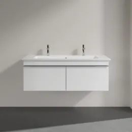 Villeroy & Boch Venticello Тумба под раковину, 2 выдвижных ящика, 1153 x 420 x 502 mm, Glossy White / Glossy White A93801DH