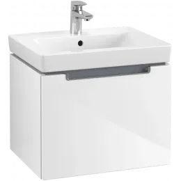 Villeroy & Boch Subway 2.0 Тумба под раковину, 1 выдвижной ящик, 537 x 420 x 423 mm, Glossy White A68610DH