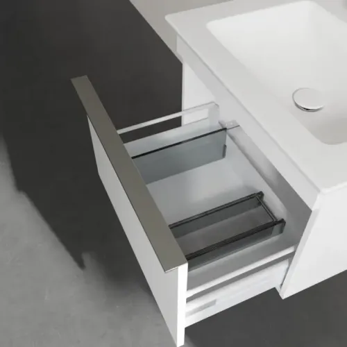 Villeroy & Boch Venticello Тумба под раковину, 1 выдвижной ящик, 553 x 420 x 502 mm, Glossy White / Glossy White A93201DH