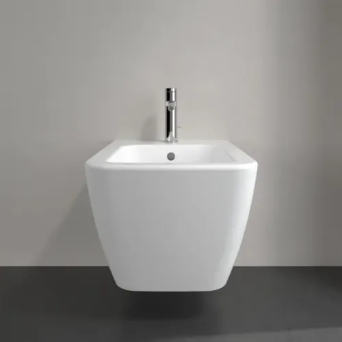 Villeroy & Boch Finion Биде, настенный, 375 x 320 mm, Stone White CeramicPlus 446500RW