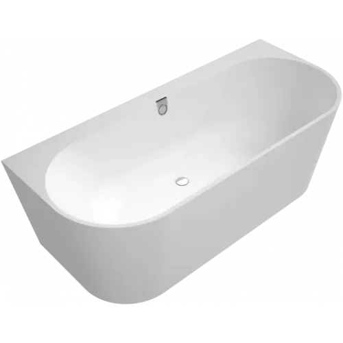 Villeroy & Boch Oberon 2.0 ванна с задней стенкой, 1800 x 800 mm, Stone White UBQ180OBR9CD00V-RW
