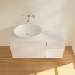 Villeroy & Boch Finion Тумба под раковину, с подсветкой, 3 выдвижных ящика, 1200 x 603 x 501 mm, Glossy White Lacquer / Glossy White Lacquer FA51GFGF